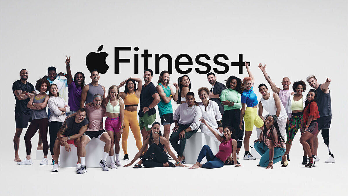 Das Trainer-Team von Apple Fitness+, eine bewegende Truppe.