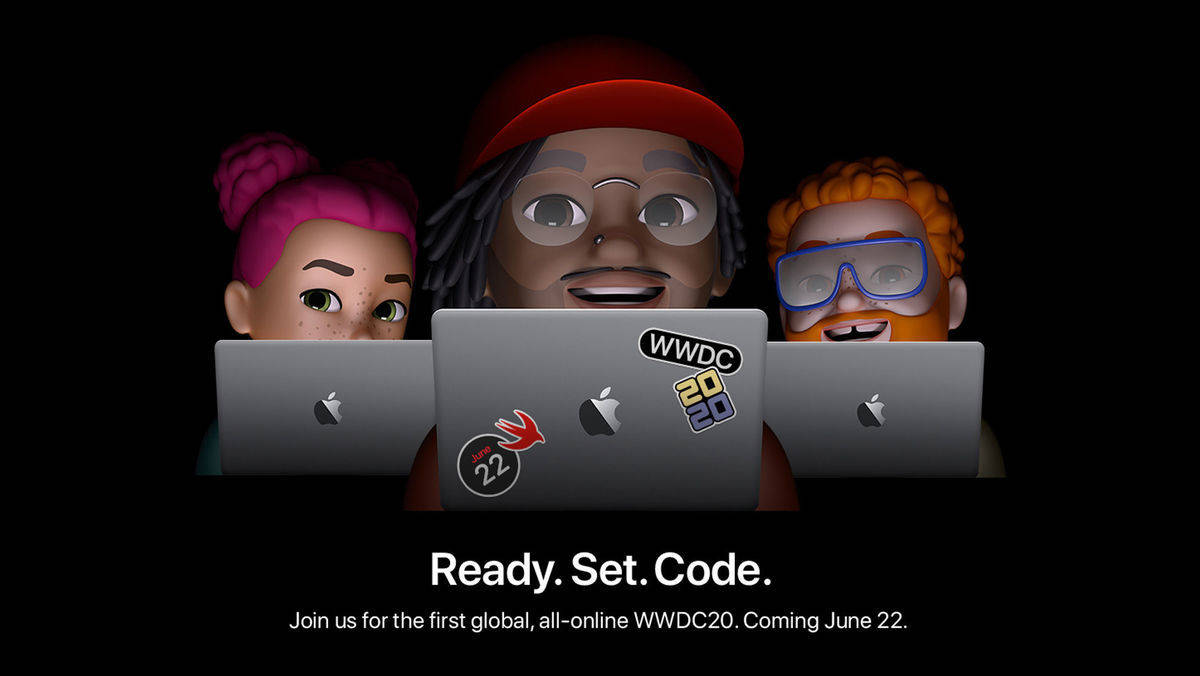 Mit diesen Memojis bewirbt Apple aktuell die Online-WWDC 2020.