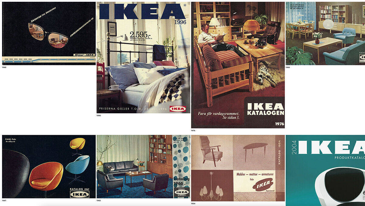 Alte Schweden: Für Nostalgiker gibt es die Ikea-Kataloge von 1950 bis 2020 online.