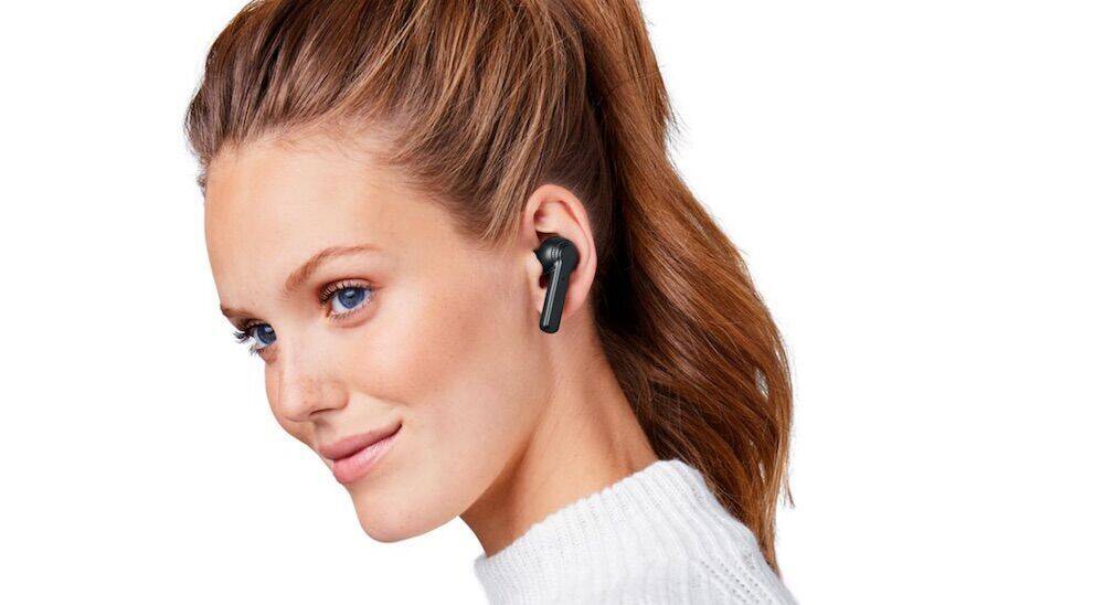 Die „TWS In-Ears“ werden mit Ladebox und Silikonaufsätzen in drei Größen geliefert.