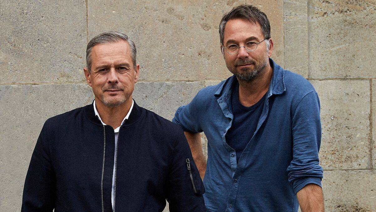 Jörg Schultheis (l.) und Martin Pross führen gemeinsam Antoni Jellyhouse, der eine in der Beratung, der andere in der Kreation.