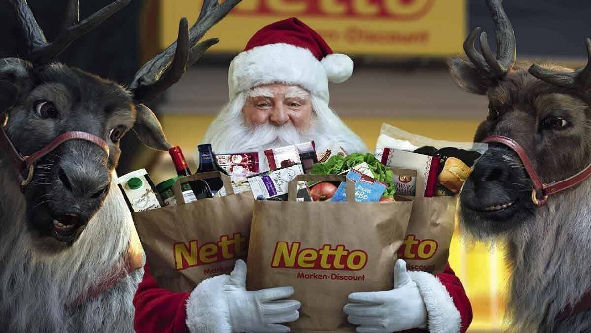 Netto wirbt mit dem TV-Spot für sein Weihnachtssortiment.