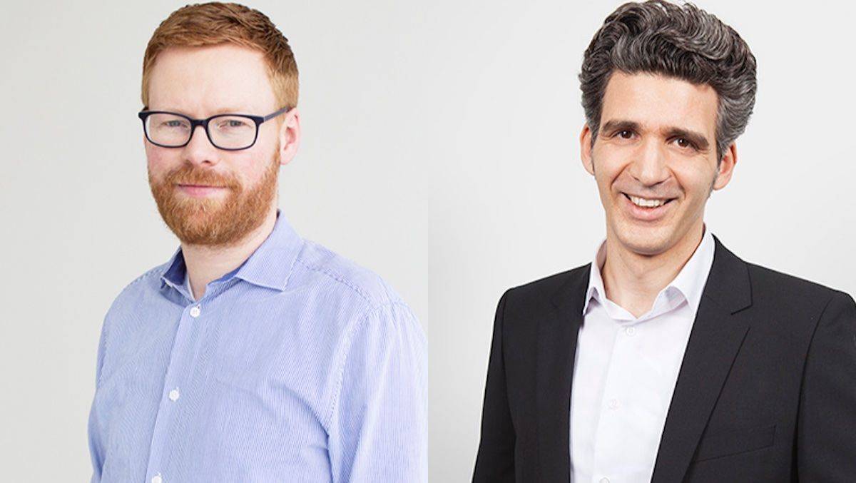 Renè Coiffard (links) und Boris Cieslar vervollständigen die OMD-Führungsriege.
