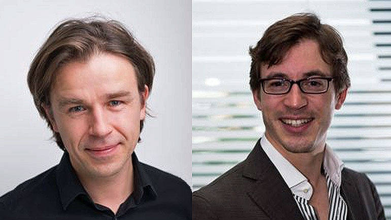 Jochen Witte (l.) und Maurizio Miggiano nehmen verschiedene Blockchain-Ansätze unter die Lupe.