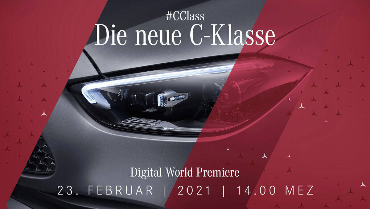 Am 23. Februar präsentiert Mercedes die neue C-Klasse. 