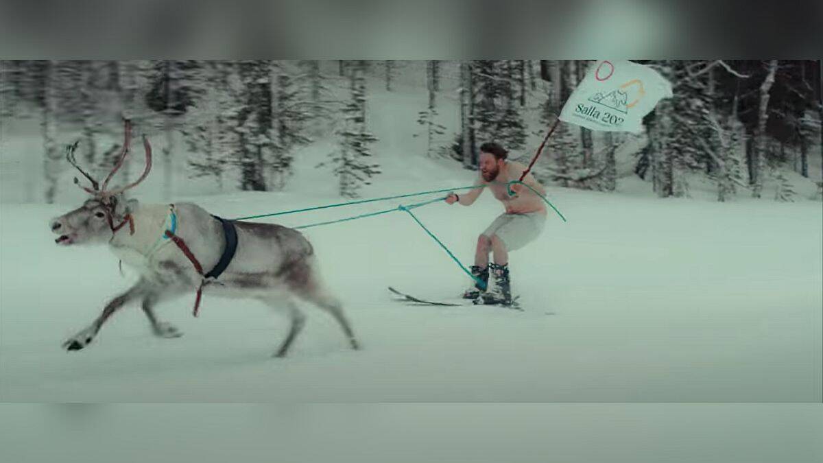 Ausschnitt aus dem Olympia-Bewerbungsvideo des Dorfes Salla im finnischen Teil Lapplands.