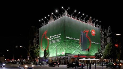 Vodafone stellt in seiner neuesten Kampagne die Nachhaltigkeit in den Mittelpunkt.