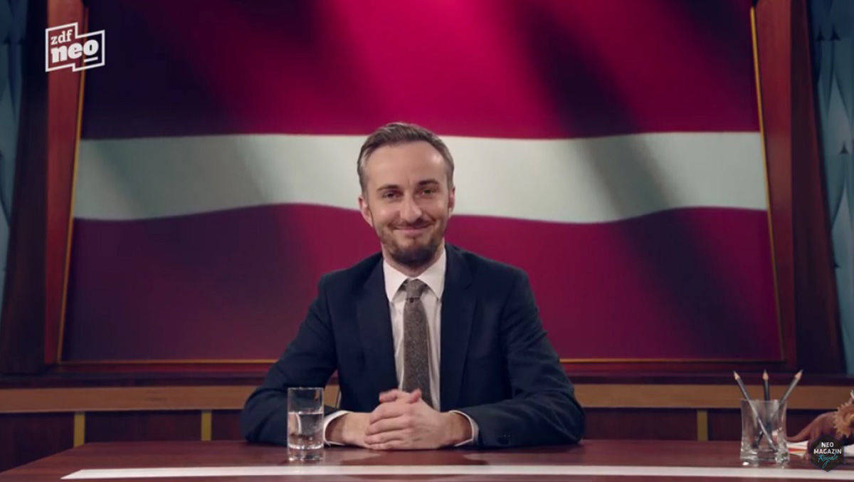 Jan Böhmermann forderte seine Zuschauer auf, für ihn bei der Publikumswahl zur Romy abzustimmen und "Österreich zurückzuholen".