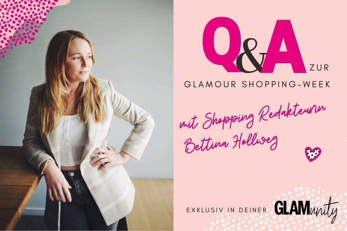 Shopping-Redakteurin Bettina Hollweg gibt der Community Einkaufs-Tipps.