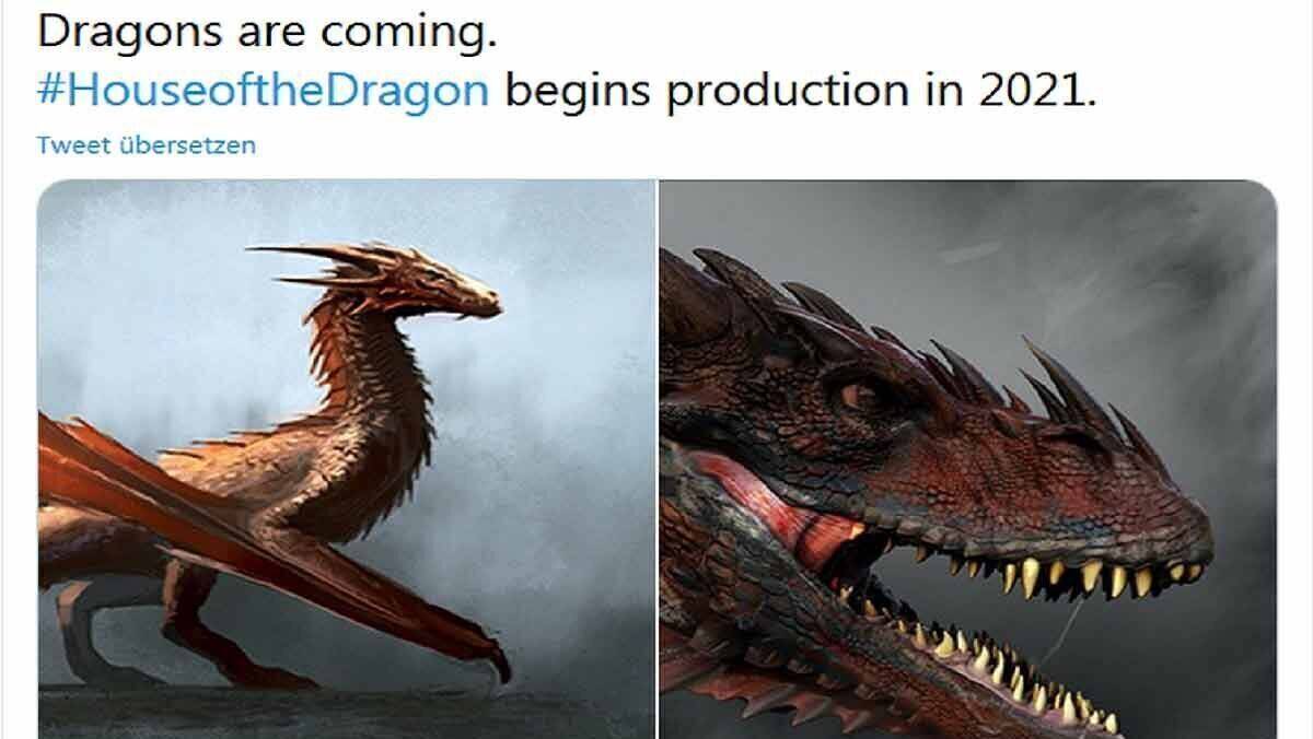 "House of the Dragon" soll 2022 gesendet werden.