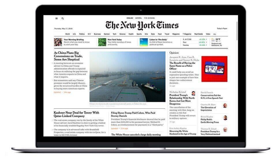 New York Times: Journalismus bleibt vorerst Heimarbeit.