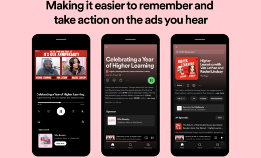 Spotify führt einen Call-to-action-Button für Werbekunden ein.