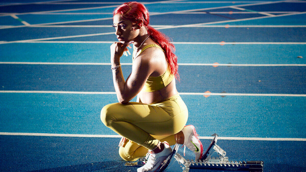 US-Sprinterin und Mode-Ikone Sha'Carri Richardson ist im neuen Video von Kanye West zu sehen.