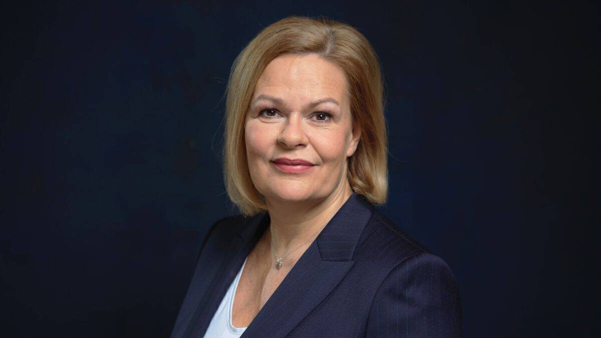 Nancy Faeser, Bundesinnenministerin. 