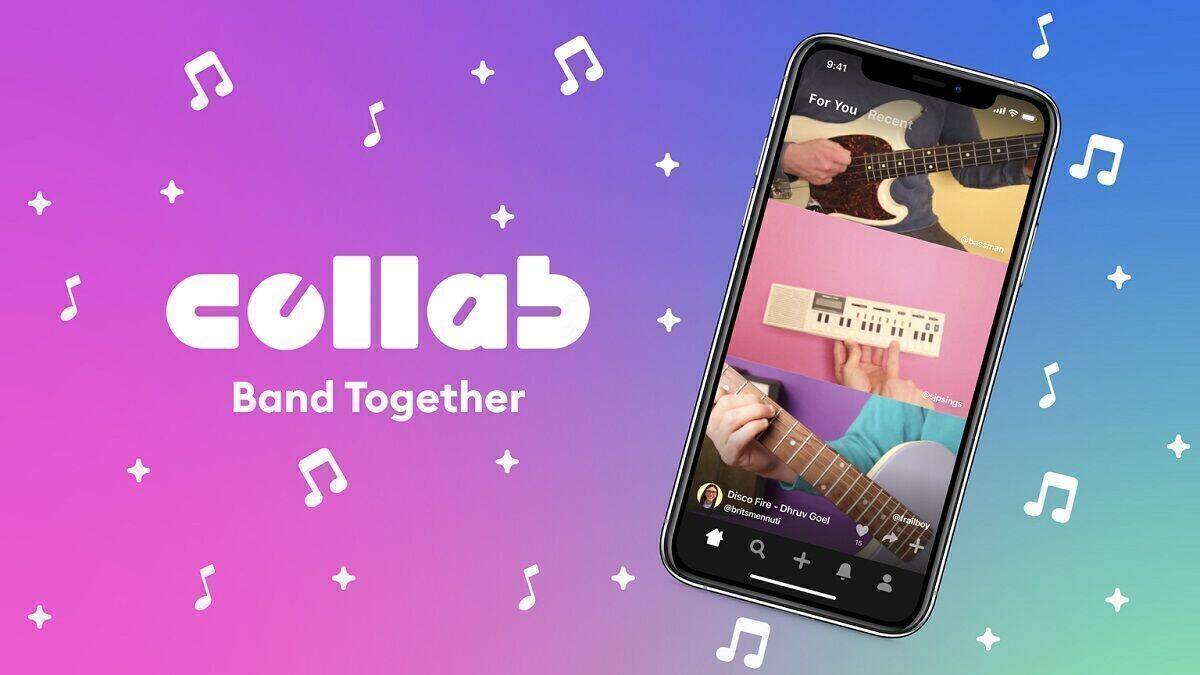 Mit Facebooks neuer App Collab lassen sich Musikvideos in Kurzform erstellen und bis zu drei Videos kombinieren.