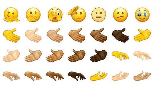 Ein Ausschnitt aus der neuen Auswahl der Emojis, die im Herbst auf allen Geräten landen.