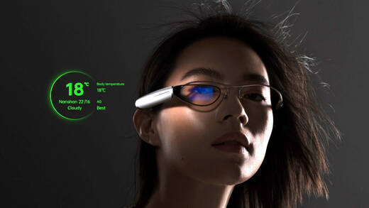Oppo Air Glass – die Datenbrille zum Anklipsen.