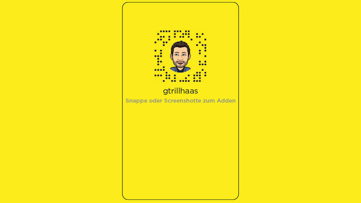 Götz Trillhaas mobilisiert seine Community persönlich, indem er sich mit ihr auf Snapchat vernetzt.