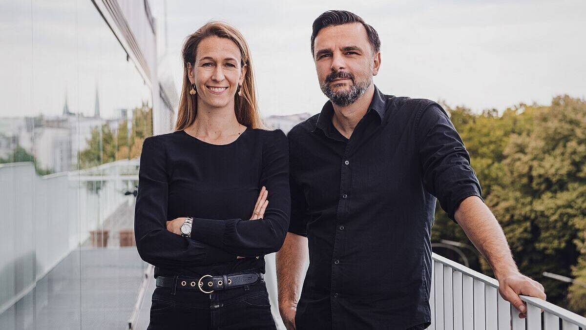 Kim Notz und Florentin Hock führen die Agentur seit 2020 gemeinsam.