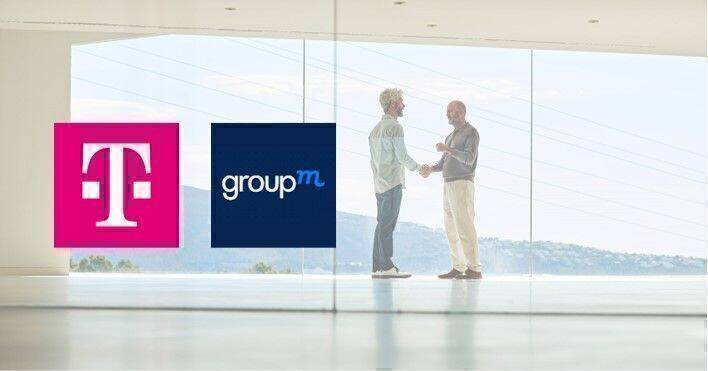Mit diesem Bild verkündete Telekom-Markenchef Ulrich Klenke die weitere Zusammenarbeit mit der GroupM.